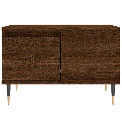 Couchtisch 55x55x36,5 cm verarbeitetes Holz braune Eichenfarbe