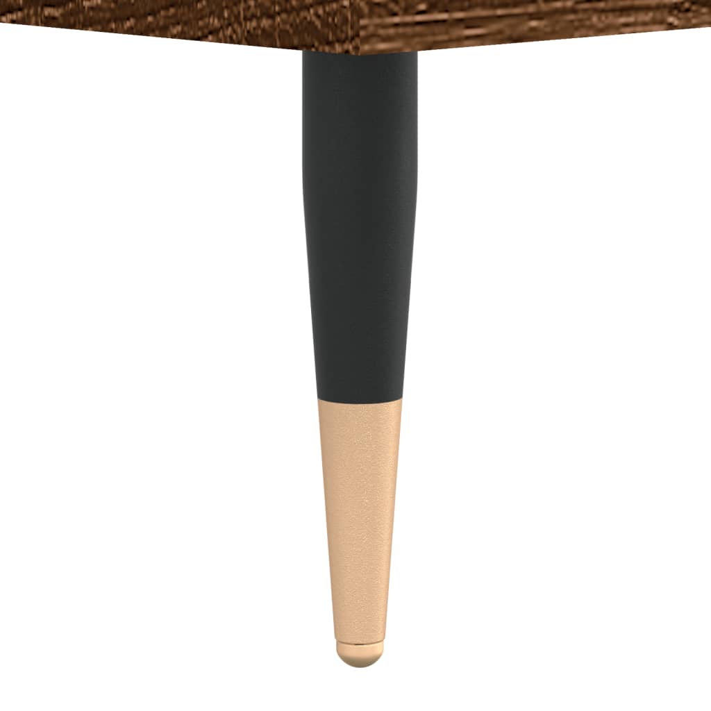 Couchtisch 55x55x36,5 cm verarbeitetes Holz braune Eichenfarbe