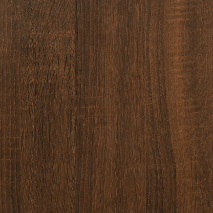 Couchtisch 55x55x36,5 cm verarbeitetes Holz braune Eichenfarbe