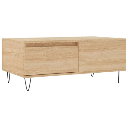 Couchtisch 90x50x36,5 cm verarbeitetes Holz Sonoma Eiche Farbe