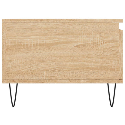 Couchtisch 90x50x36,5 cm verarbeitetes Holz Sonoma Eiche Farbe