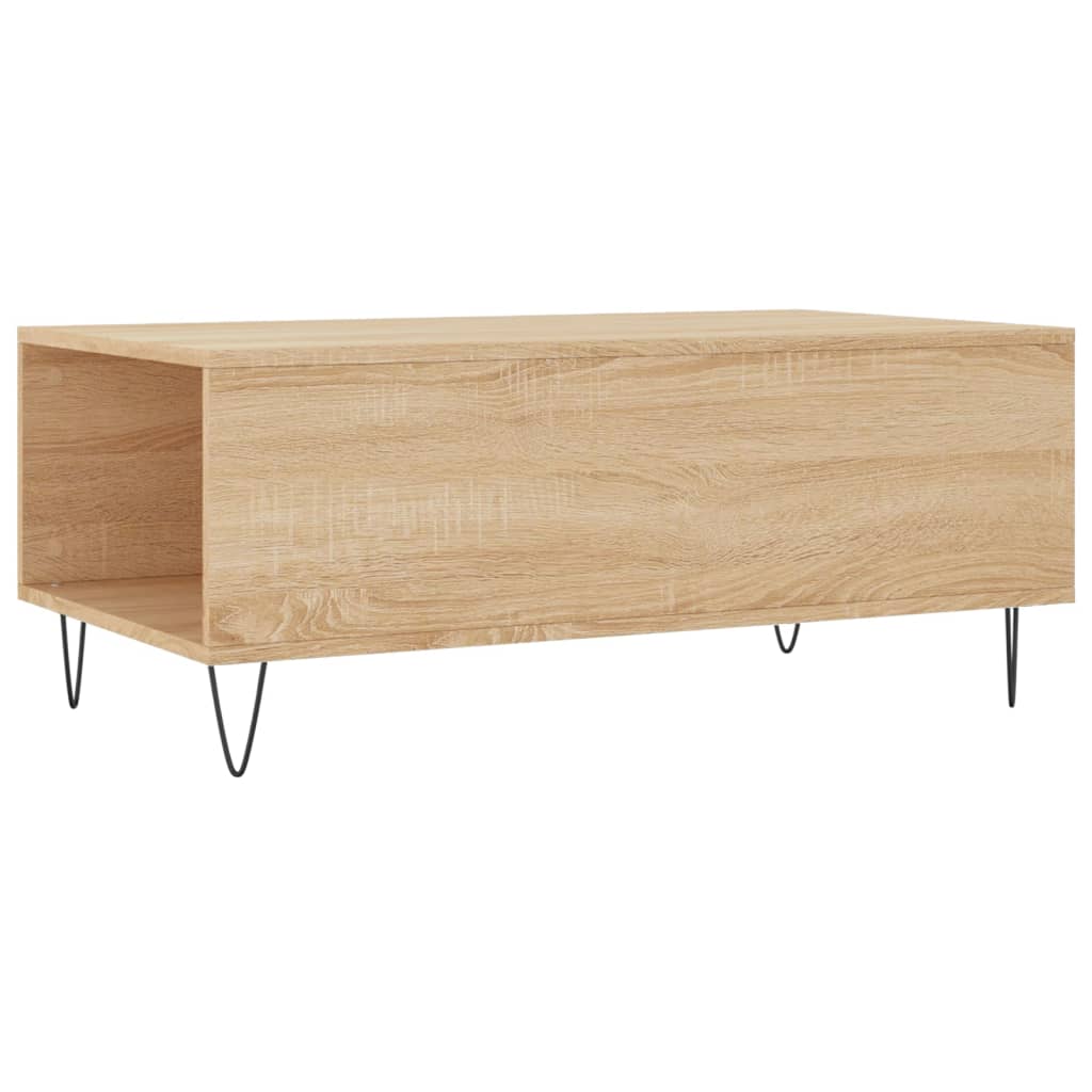 Couchtisch 90x50x36,5 cm verarbeitetes Holz Sonoma Eiche Farbe