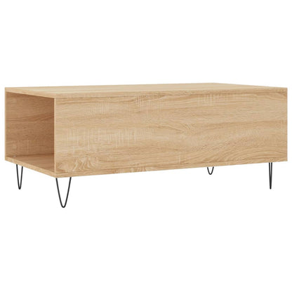 Couchtisch 90x50x36,5 cm verarbeitetes Holz Sonoma Eiche Farbe