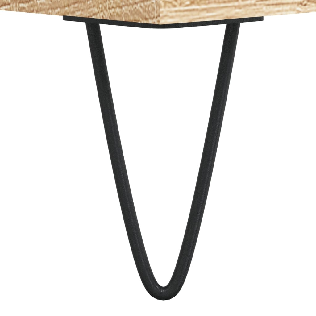 Couchtisch 90x50x36,5 cm verarbeitetes Holz Sonoma Eiche Farbe
