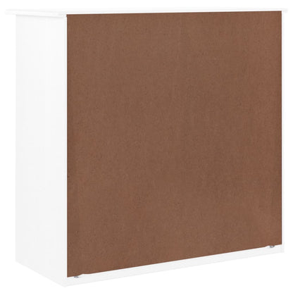 Kommode ALTA 77x35x73 cm Kiefer Massivholz weiß