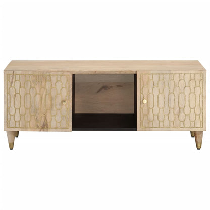 Couchtisch 100x54x40 cm massives Mangoholz