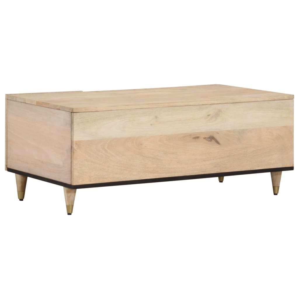 Couchtisch 100x54x40 cm massives Mangoholz