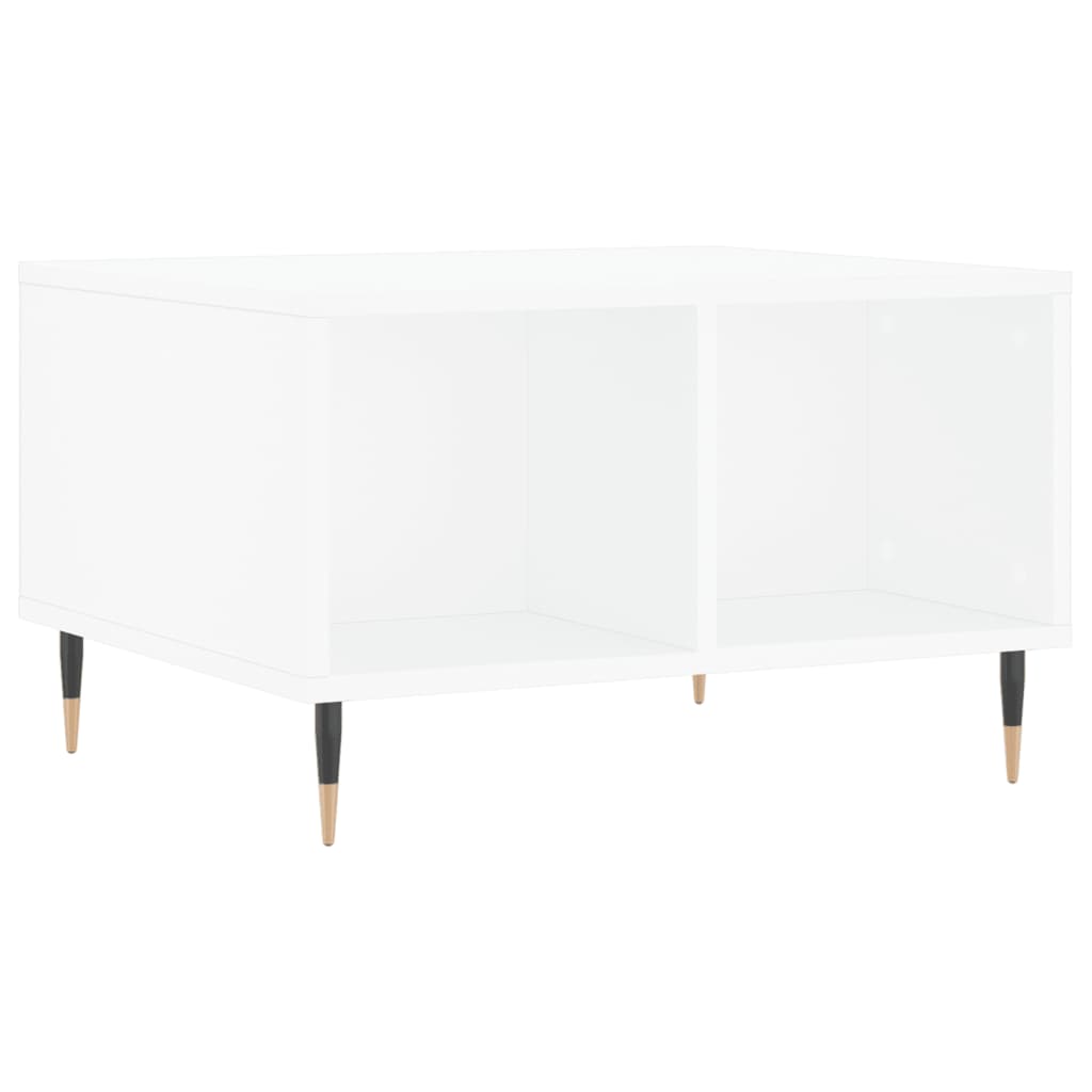 Couchtisch 60x50x36,5 cm verarbeitetes Holz weiß