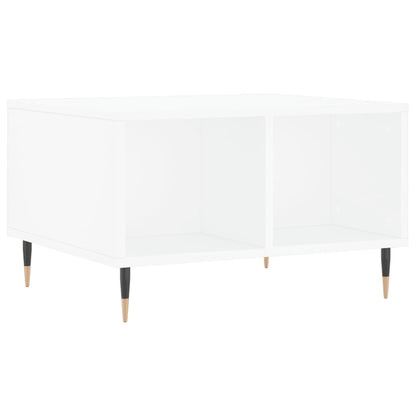 Couchtisch 60x50x36,5 cm verarbeitetes Holz weiß
