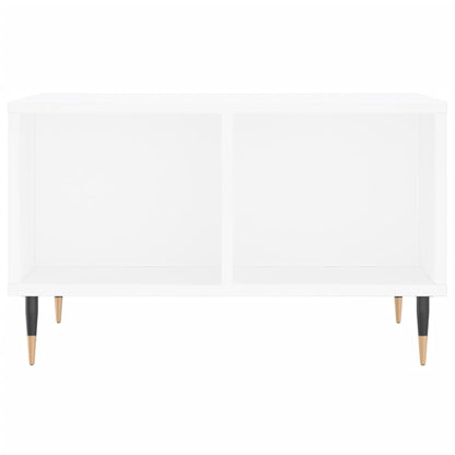 Couchtisch 60x50x36,5 cm verarbeitetes Holz weiß