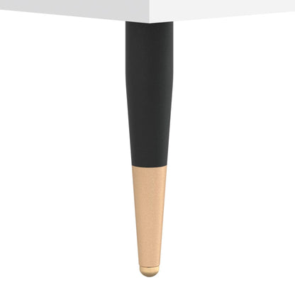 Couchtisch 60x50x36,5 cm verarbeitetes Holz weiß