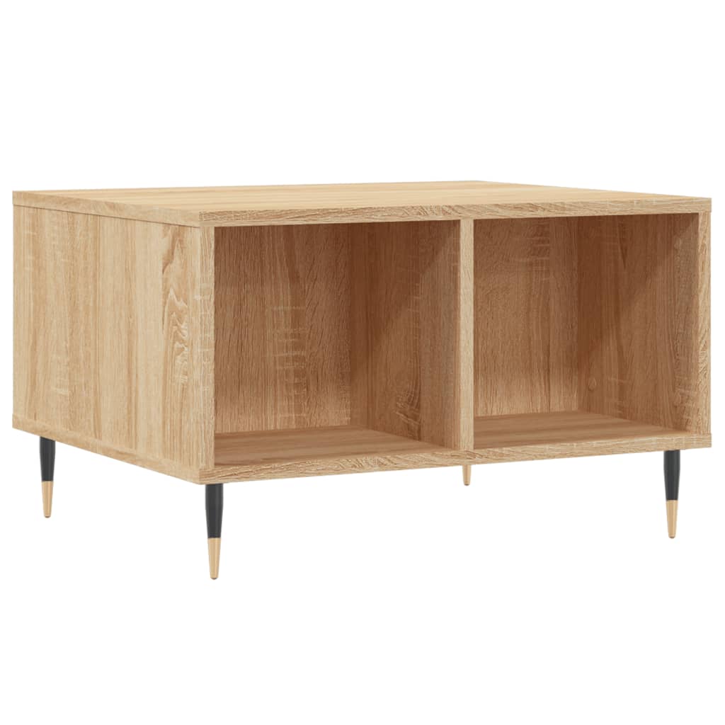 Couchtisch 60x50x36,5 cm verarbeitetes Holz Sonoma Eiche Farbe