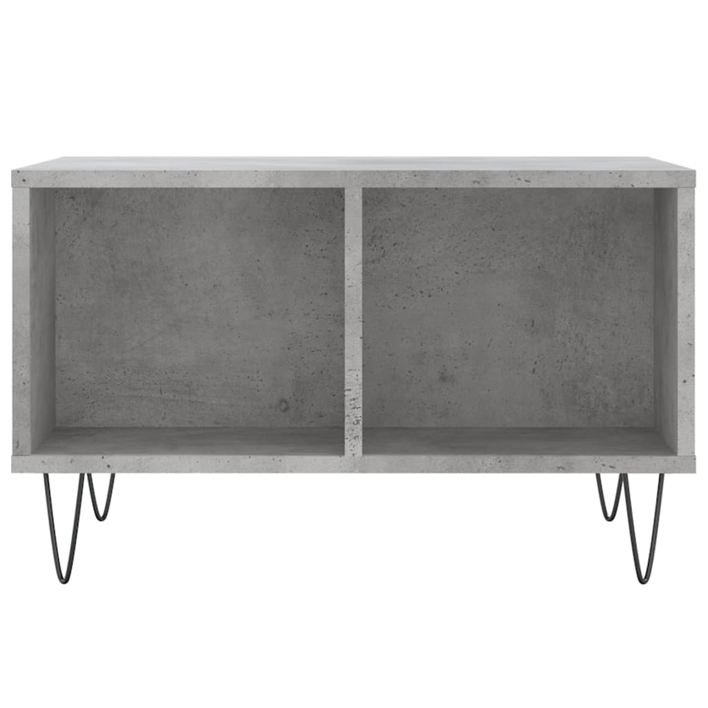 Couchtisch 60x50x36,5 cm verarbeitetes Holz Betongrau