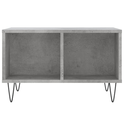Couchtisch 60x50x36,5 cm verarbeitetes Holz Betongrau