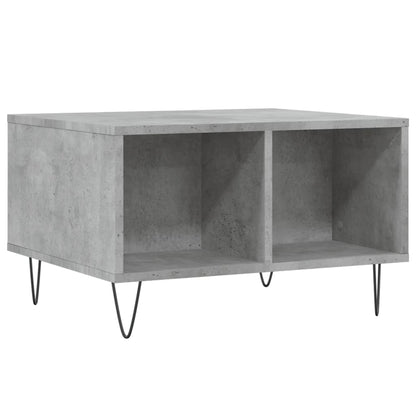 Couchtisch 60x50x36,5 cm verarbeitetes Holz Betongrau