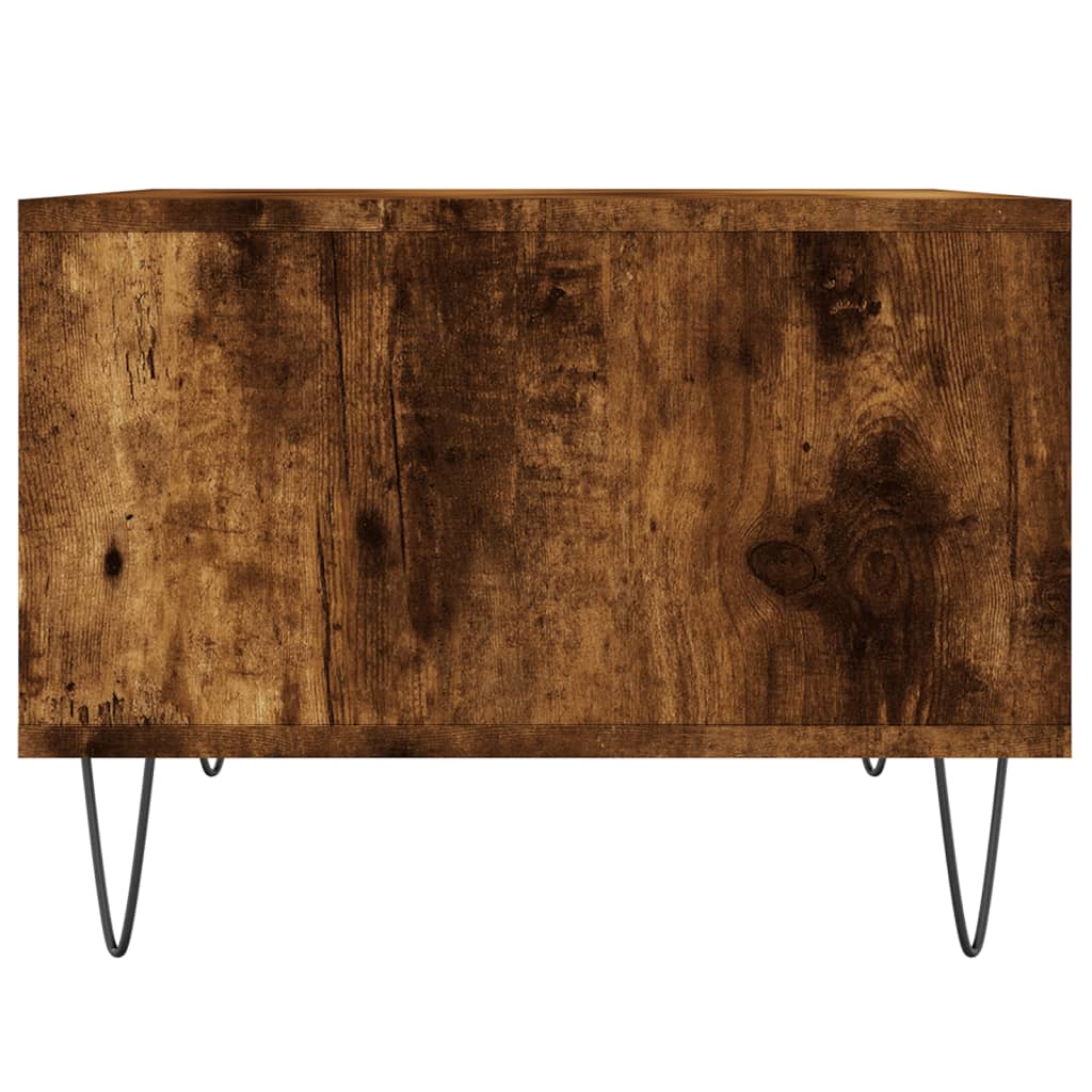 Couchtisch 60x50x36,5 cm verarbeitetes Holz in geräucherter Eichenfarbe