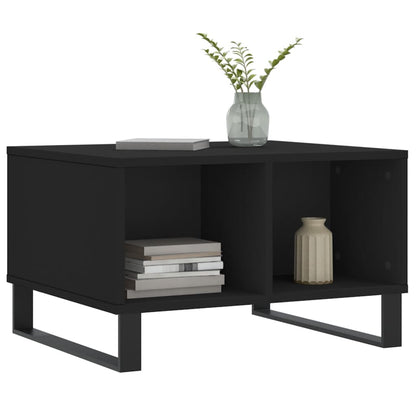 Couchtisch 60x50x36,5 cm verarbeitetes Holz schwarz