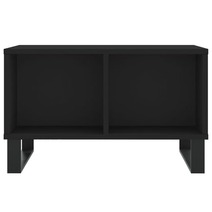 Couchtisch 60x50x36,5 cm verarbeitetes Holz schwarz