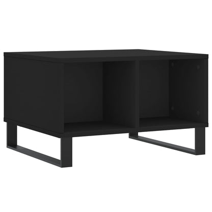 Couchtisch 60x50x36,5 cm verarbeitetes Holz schwarz