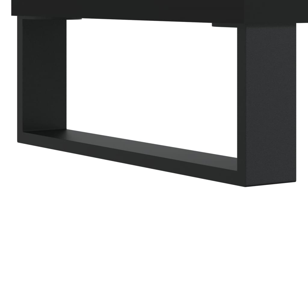 Couchtisch 60x50x36,5 cm verarbeitetes Holz schwarz