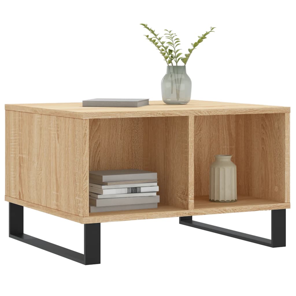 Couchtisch 60x50x36,5 cm verarbeitetes Holz Sonoma Eiche Farbe