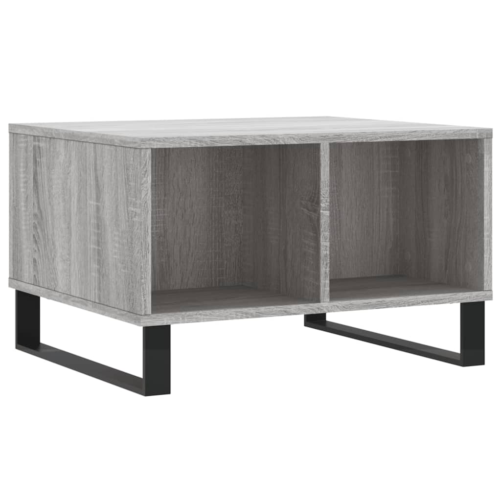 Couchtisch 60x50x36,5 cm verarbeitetes Holz grau