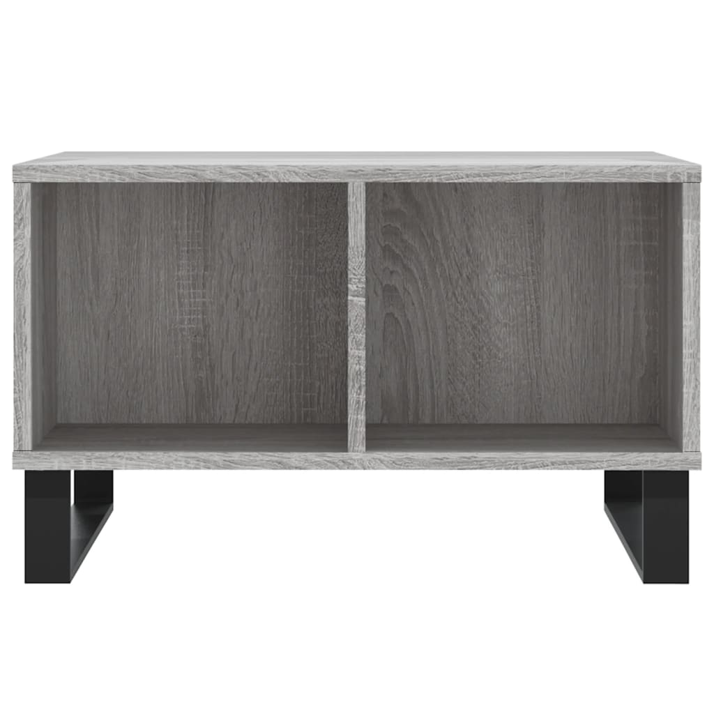 Couchtisch 60x50x36,5 cm verarbeitetes Holz grau