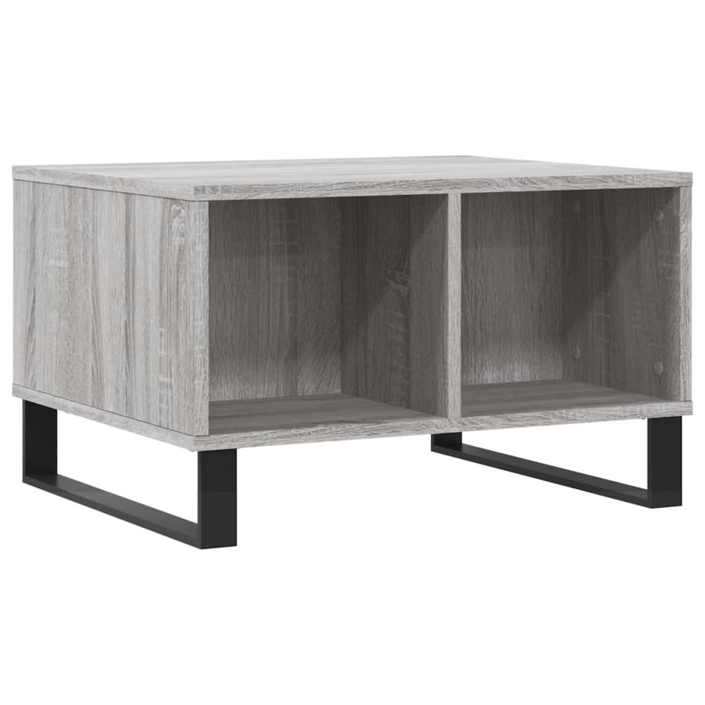 Couchtisch 60x50x36,5 cm verarbeitetes Holz grau