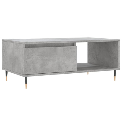 Couchtisch 90x50x36,5 cm verarbeitetes Holz Betongrau