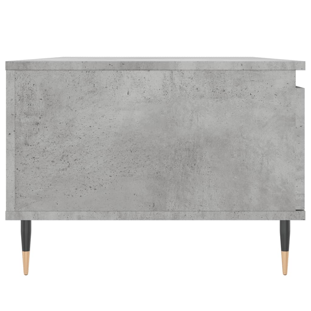 Couchtisch 90x50x36,5 cm verarbeitetes Holz Betongrau