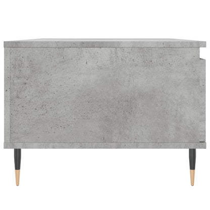 Couchtisch 90x50x36,5 cm verarbeitetes Holz Betongrau