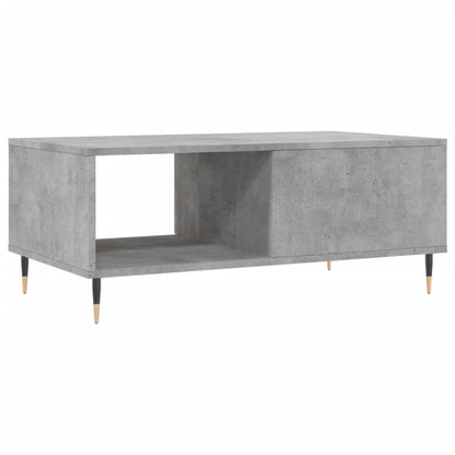 Couchtisch 90x50x36,5 cm verarbeitetes Holz Betongrau
