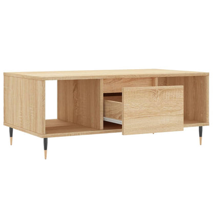 Couchtisch 90x50x36,5 cm verarbeitetes Holz Sonoma Eiche Farbe