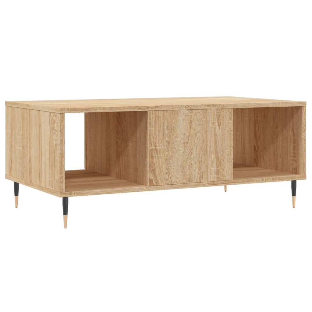 Couchtisch 90x50x36,5 cm verarbeitetes Holz Sonoma Eiche Farbe
