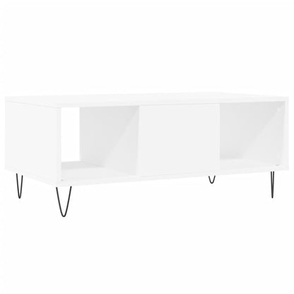 Couchtisch 90x50x36,5 cm verarbeitetes Holz weiß