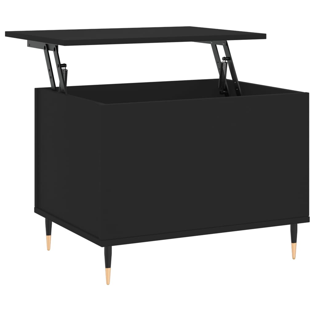 Couchtisch 60x44,5x45 cm verarbeitetes Holz schwarz