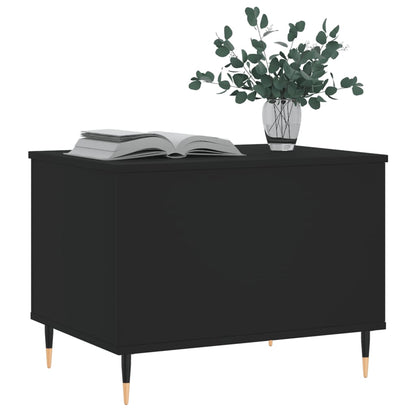 Couchtisch 60x44,5x45 cm verarbeitetes Holz schwarz