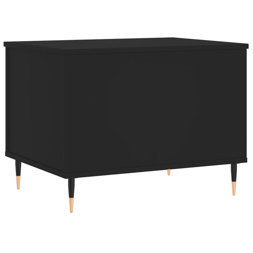 Couchtisch 60x44,5x45 cm verarbeitetes Holz schwarz