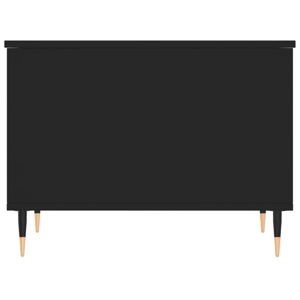 Couchtisch 60x44,5x45 cm verarbeitetes Holz schwarz