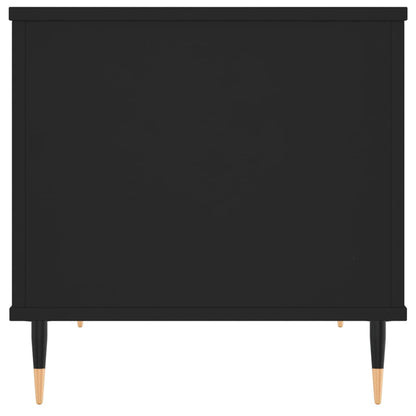 Couchtisch 60x44,5x45 cm verarbeitetes Holz schwarz
