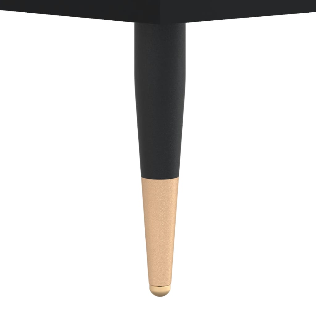 Couchtisch 60x44,5x45 cm verarbeitetes Holz schwarz