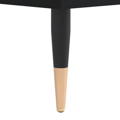 Couchtisch 60x44,5x45 cm verarbeitetes Holz schwarz