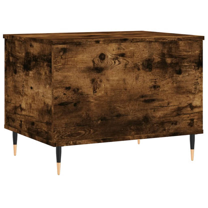 Couchtisch 60x44,5x45 cm verarbeitetes Holz in geräucherter Eichenfarbe