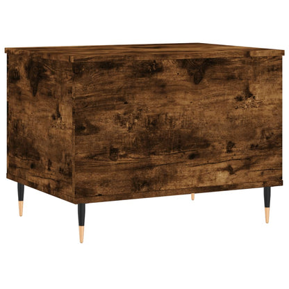 Couchtisch 60x44,5x45 cm verarbeitetes Holz in geräucherter Eichenfarbe
