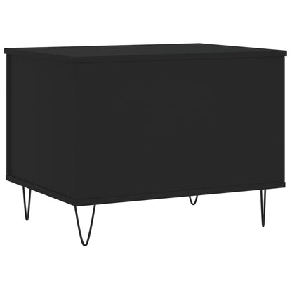 Couchtisch 60x44,5x45 cm verarbeitetes Holz schwarz