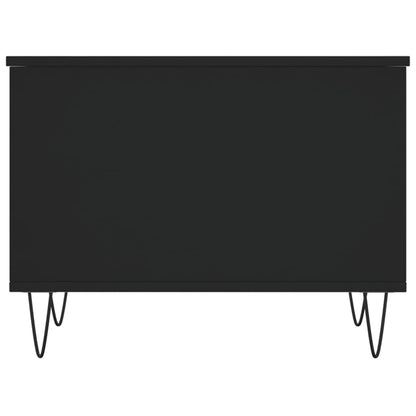 Couchtisch 60x44,5x45 cm verarbeitetes Holz schwarz