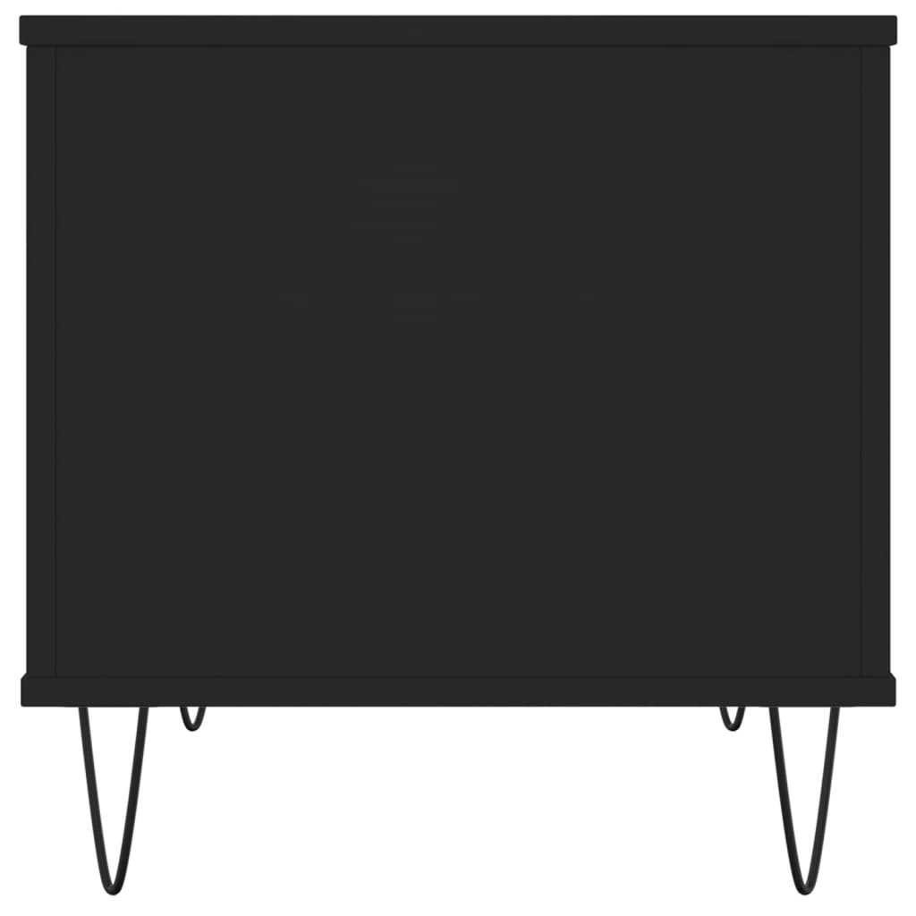 Couchtisch 60x44,5x45 cm verarbeitetes Holz schwarz