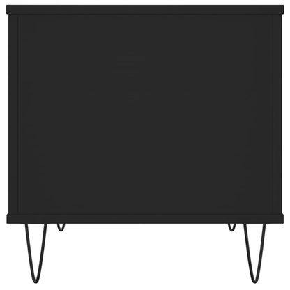 Couchtisch 60x44,5x45 cm verarbeitetes Holz schwarz