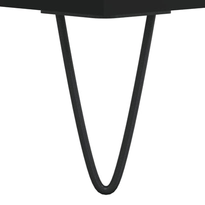 Couchtisch 60x44,5x45 cm verarbeitetes Holz schwarz