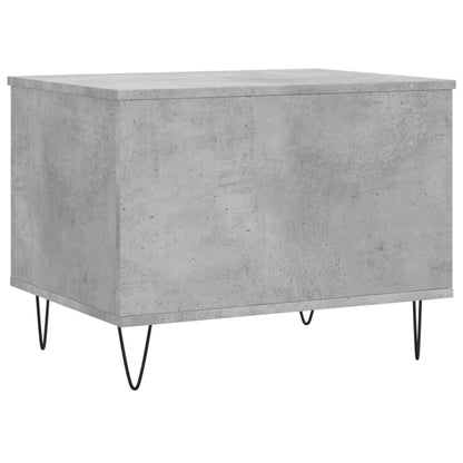 Couchtisch 60x44,5x45 cm verarbeitetes Holz Betongrau